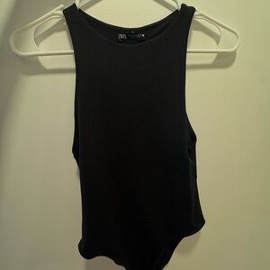 Zara Women's Black Bodysuit